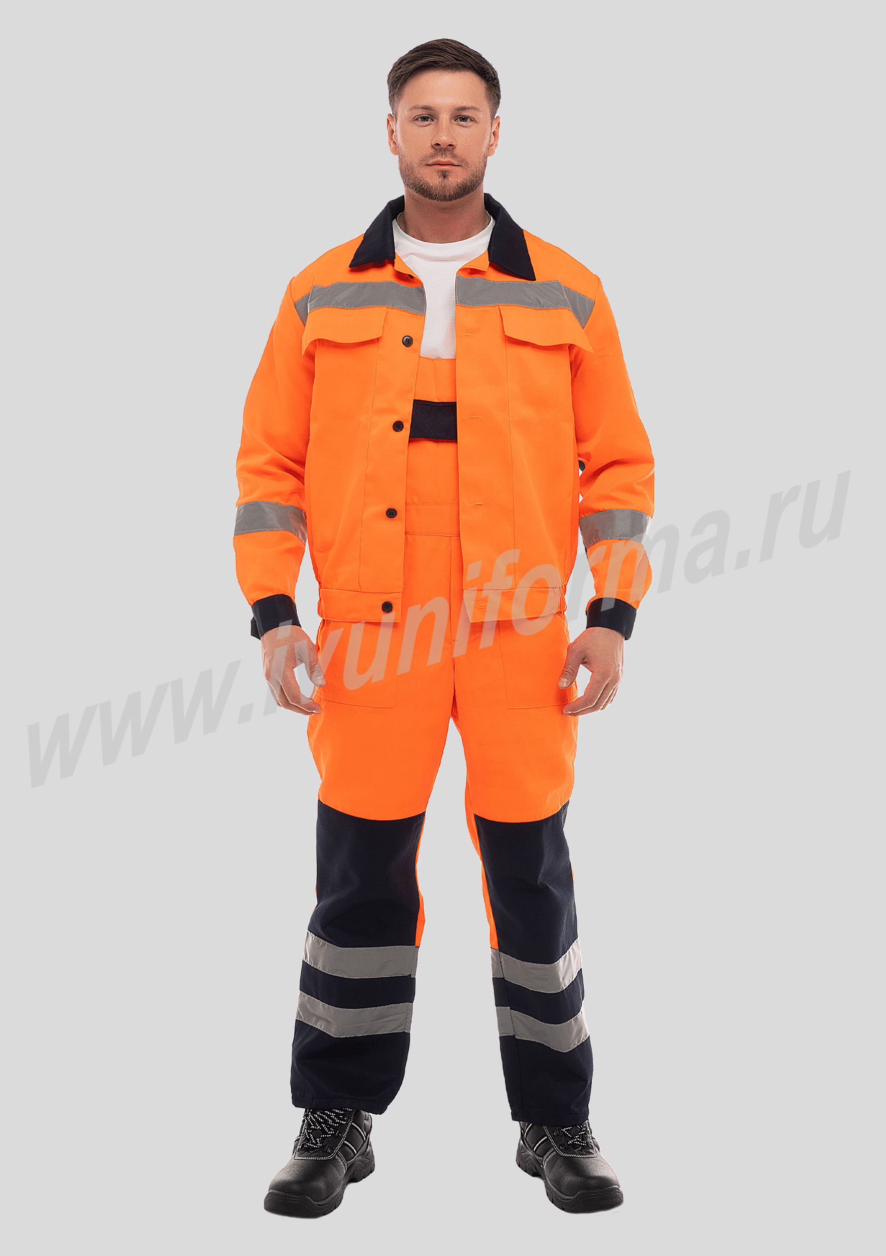 Костюм рабочий мужской арт. Р-02-184-ГР